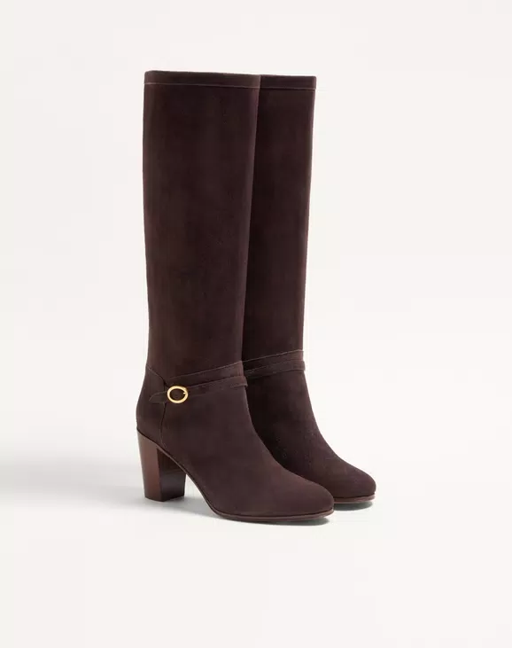 Valentino Pattie Crust Leather Boot 75Mm - Image 6